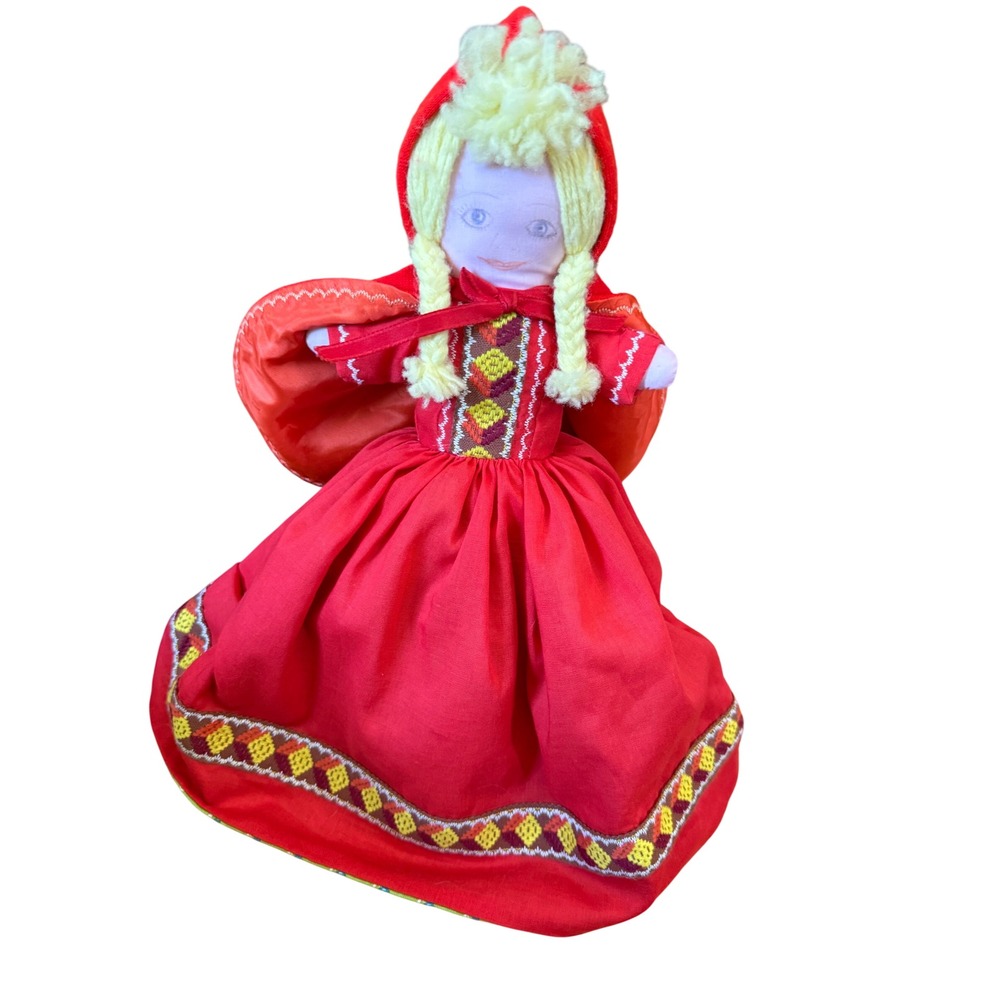 Vintage Little Red Riding Hood Topsy Turvy 3-in-1 flip doll Red Wolf and grandma